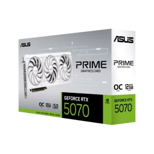 ASUS Graphic Card GeForce RTX 5070 12GB GDDR7 OC PRIME-RTX5070-O12G-WHITE