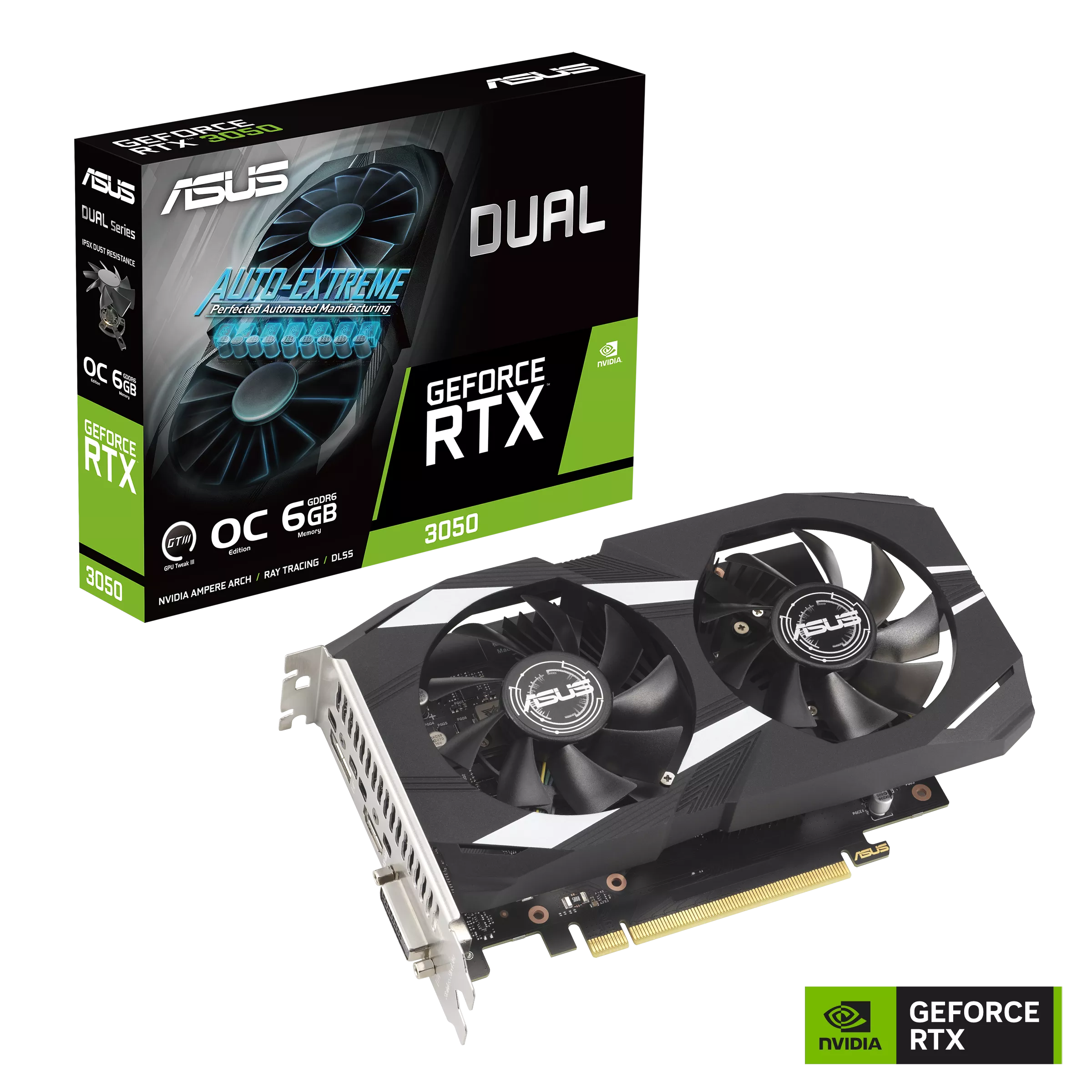 ASUS Graphic Card GeForce RTX 3050 6GB GDDR6 DUAL OC DUAL-RTX3050-O6G - Image 2