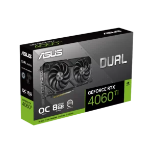 ASUS Graphic Card GeForce RTX 4060 Ti 8GB GDDR6 DUAL OC EVO DUAL-RTX4060TI-O8G-EVO