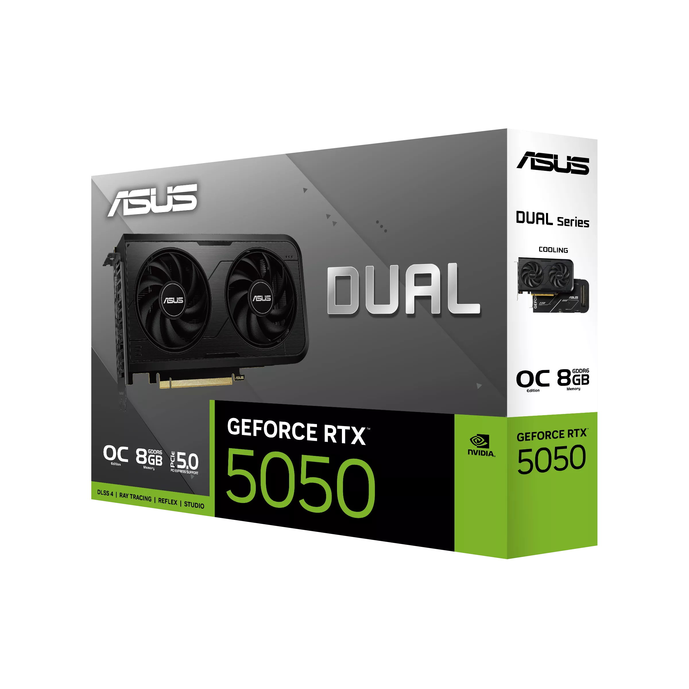 ASUS Graphic Card GeForce RTX 5050 8GB GDDR6 OC DUAL-RTX5050-O8G