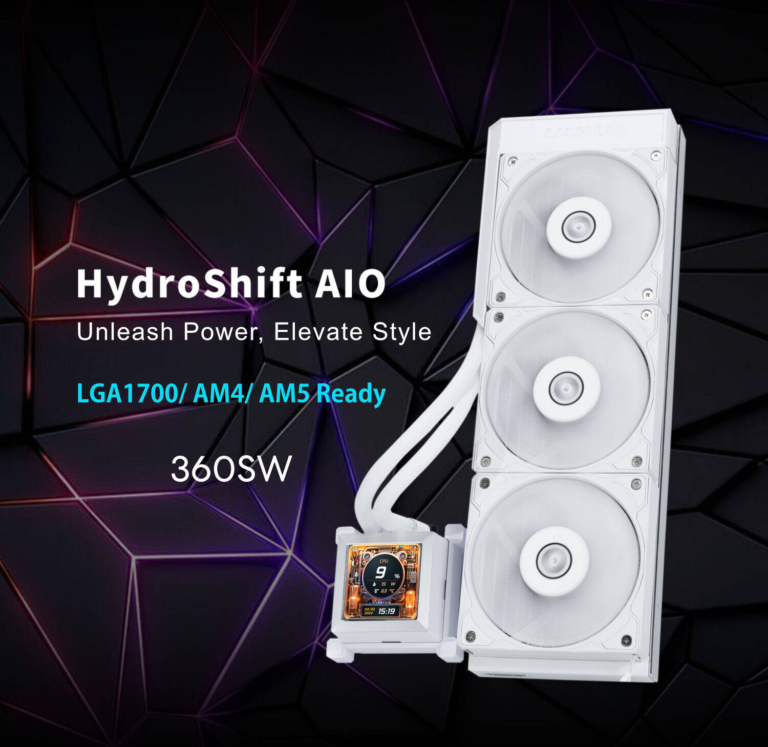LIAN LI Hydroshift AIO 360S LCD G89.GHSLCD36SW.00 WHITE - Image 2