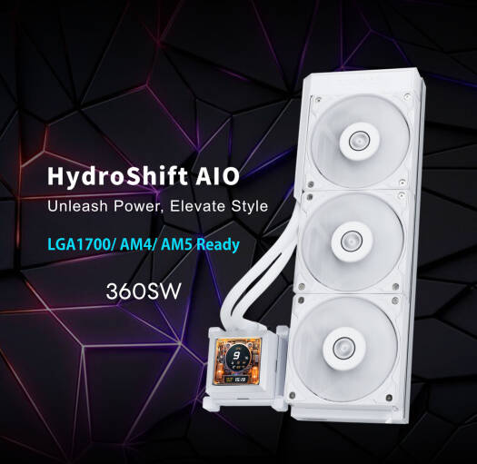 LIAN LI Hydroshift AIO 360S LCD G89.GHSLCD36SW.00 WHITE - Image 8