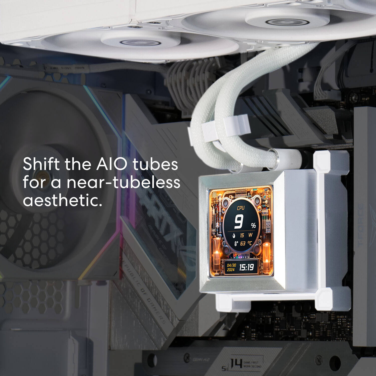 LIAN LI Hydroshift AIO 360S LCD G89.GHSLCD36SW.00 WHITE - Image 3
